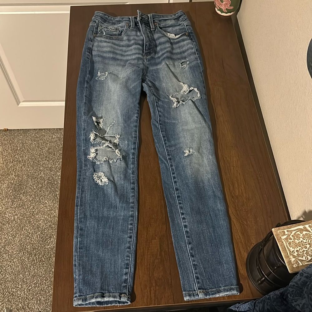Buckle Black Jeans. Size 27. Fit no.35